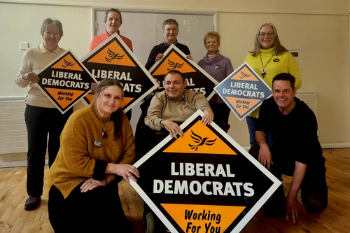 PPC Richard Whelan with Basingstoke LibDems