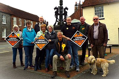 Group photo of campaigners and councillors.