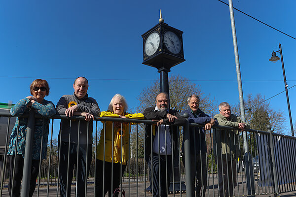LibDem candidates and supporters on a sunny day